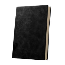 (Black) 384 Pages Business Notebook A 4 Notebook Leather Notebook Stationery Notepads Journal Notebook School Office Supplies Grey