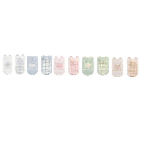 High Elastic Grip Sock Baby Ankle Socks-mixed colors M