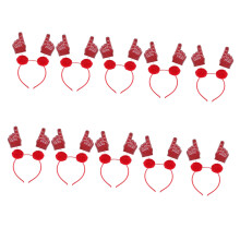 Children Game Day Hair Accessory Football Cheer Fan-10 red
