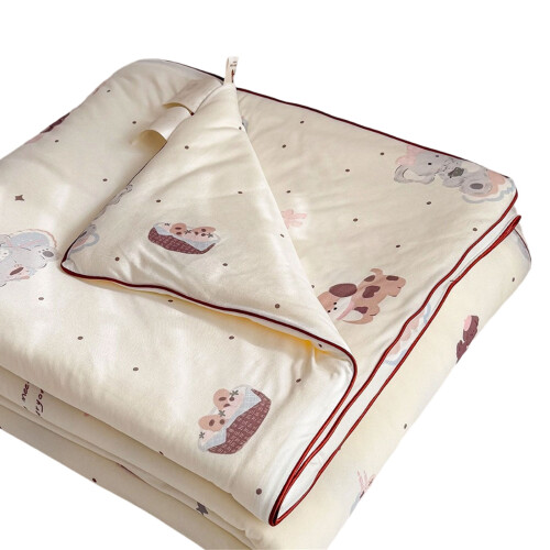 Summer Soybean Knitted Cotton Blanket Thin Quilt for Cool-H