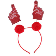 Cute Soccer Cheer Fan Design Hair Accessory Comfortable-Red
