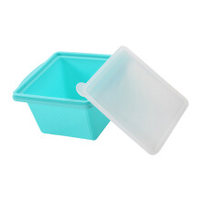 Silicone Ice Cubes Molds With Steel Frame and Lid For-Green