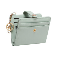 Rfids blockierendes Leder Bifold Wallet Clutch-Grün