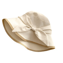 Comfortable Foldable Sun Cap Outdoor Hat For Walking-White