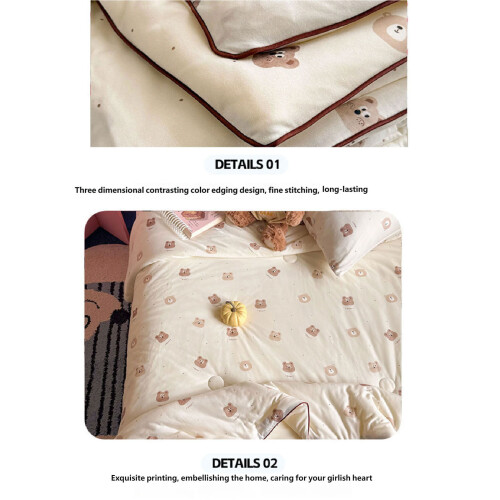 Summer Soybean Knitted Cotton Thin Quilt Lightweight for-G 2
