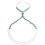 Versatile Silver Tone Body Chain Suitable For Weddings-green 1