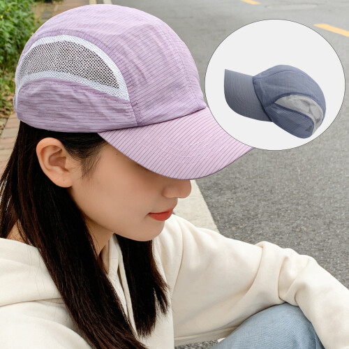 Breathable Mesh Baseball Cap Adjustable Comfortable Quick-Khaki 2