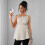 Elegant Round Dot Print Camisole Elastic Expecting-Beige XL 5