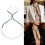Versatile Silver Tone Body Chain Suitable For Weddings-green 3