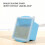 Thickened Silicone Ice Cubes Molds With Steel Frame For- Blue 3