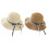 Trendy Round Crown Hat With Neck Coverage-Apricot rice 2
