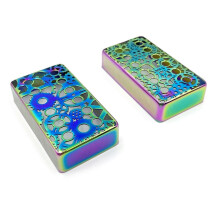 (color) Professional Humbucker Metal Shell Electric Guitar Pickup Lid Guitar Pickup Cover Brass Texture Instruments Accessories Silver