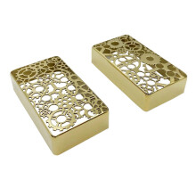 (Gold) Professional Humbucker Metal Shell Electric Guitar Pickup Lid Guitar Pickup Cover Brass Texture Instruments Accessories Silver