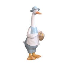 (B) Artificial Duck Ornaments Resin Garden Sculpture Animal Statue Couple Decoration Simulation Pond Landscape Crafts