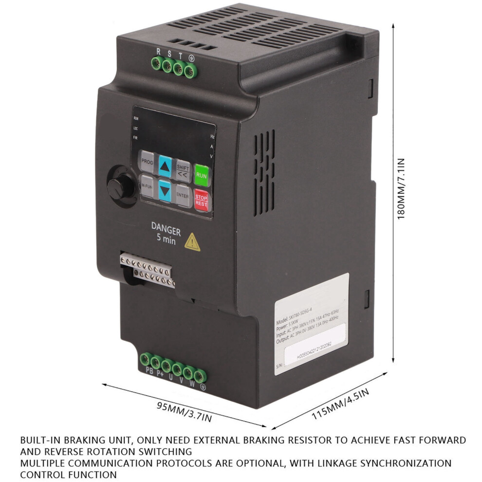 5.5Kw 380V 3 Ph Frequency Converter 7444352643653