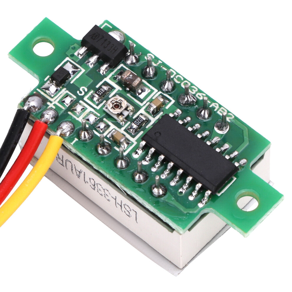 Pack of 5 DC 0-100V 0.36" LED Voltmeter