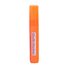 (Orange) Colored Liquid Chalk Pen With 15mm Flat Square Tip Erasable Liquid Chalk Marker For Glass Window Blackboard Acrylic Sign Yellow