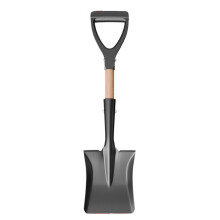 Compact Garden Spade with Durable Steel Blade and Ergonomic Wooden Handle for Outdoor Camping Digging