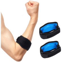 Elbow Brace 2 Pack with Targeted Compression Pad, Adjustable Tennis Elbow Support Strap for Pain Relief