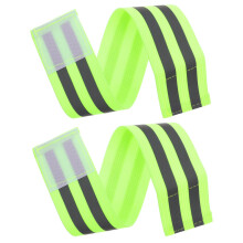 Reflective Leg Bands with Visibility Design, Adjustable Elastic Straps for Running, Cycling, Night Walking