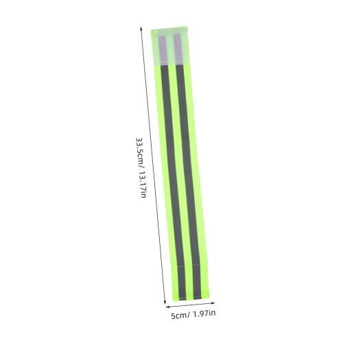 Reflective Leg Bands with  Visibility Design, Adjustable Elastic Straps for Running, Cycling, Night Walking 1