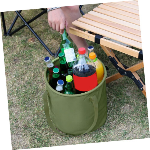 Collapsible Camping Bucket Portable Water Container with Foldable Design and Ergonomic Handle 1