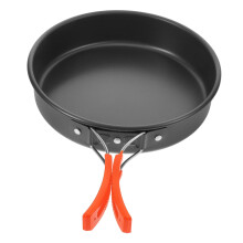 Lightweight Aluminum Camping Frying Pan Nonstick Cookware with Foldable Handle for Hiking and Outdoor Cooking