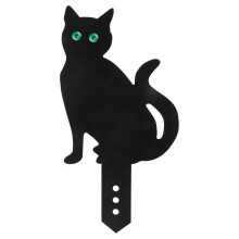 (Style3) Black Cat Decorations Metal Garden Yard Art Decors Farm Home Decors Outdoor Ornaments Decors Yard Lawn Gift