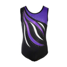 (7-8Y, female) Girls' Gymnastics Leotard Ballet Leotards Sleeveless Dancewear 2025
