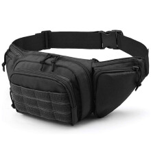 Concealed Carry Fanny Pack Gun Waist Bag with Hidden Compartment Lightweight Oxford Fabric for Outdoor Use