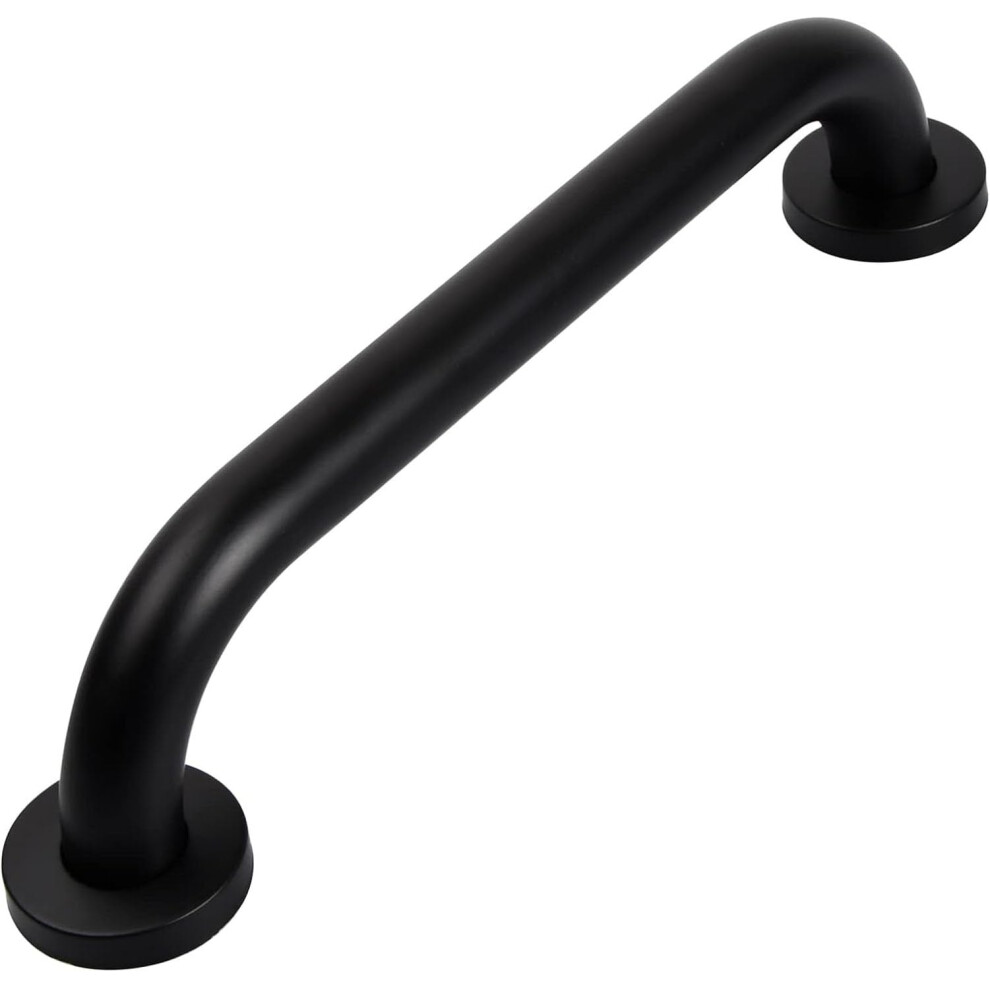 Black Matte Bathroom Grab Bar 40Cm Antislip Wall Mounted Shower Safety Handrail For Elderly