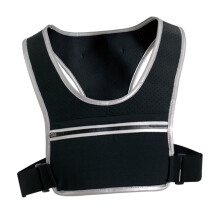 Reflective Running Vest Visibility Adjustable Design with Pockets for Night Cycling and Walking