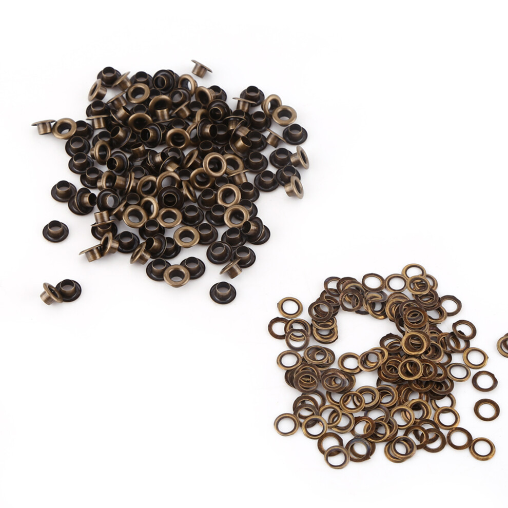 100Pc Metal Grommets With Washers 4Mm 7444352945290