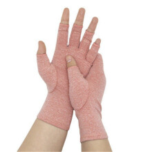 (S, DeepPink) Arthritis Gloves Pain Relief Compression Gloves Unisex Mitten for Rheumatoid and Osteoarthritis Therapy