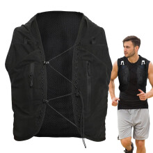 Running Chest Bag with Breathable Polyester Fabric, Multi‑Pocket Vest‑Style Sports Chest Pack for Men and Women
