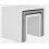 3PCS Nested Coffee Table Set High gloss Sofa Side 2
