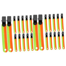 12pcs Reflective Trail Markers Glow in the Dark Clips for Hiking Camping Night Hunting Visibility