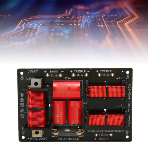 400W 3-Way Hi-Fi Crossover Divider