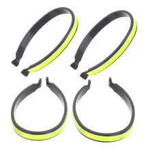 4Pcs Reflective Cycling Clips Adjustable Bike Trouser Straps for Night Riding Safety