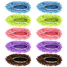 Vowanop Chaussons Mop 5 Paires (10 Pièces) - Chaussons Microfibre Nettoyage, Outils de Nettoyage de Sol