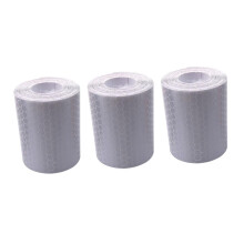 3pc White Adhesive Reflective Strip for Running Safety with Visibility Coating for Outdoor Gear