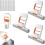 Mini Foldable Desktop Cleaning Mop Set 3 Pcs, SelfSqueeze Compact Mini Mop for Kitchen Bathroom Desk 1