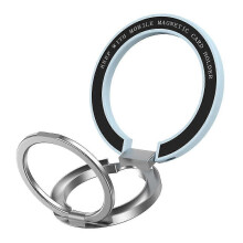 (Style C, Multicolor) Magnetic Phone Ring Compatible with MagSafe,Double-axis Magnetic Metal Phone Grip Ring Holder with A