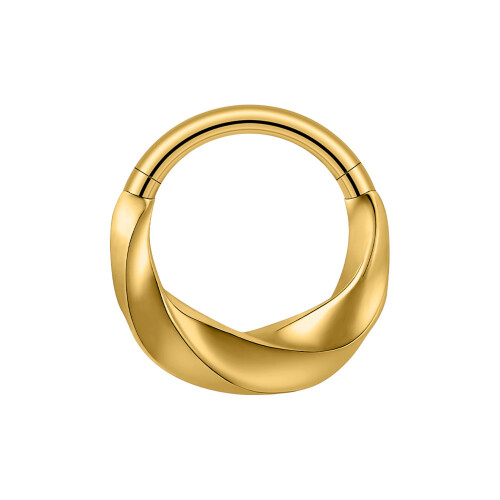 Seamless Smooth Surfaces Ear Bone Rings for Present-6 Gold