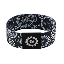 Vibranting Floral Dolphin Print Elastic Wristband Soft-24