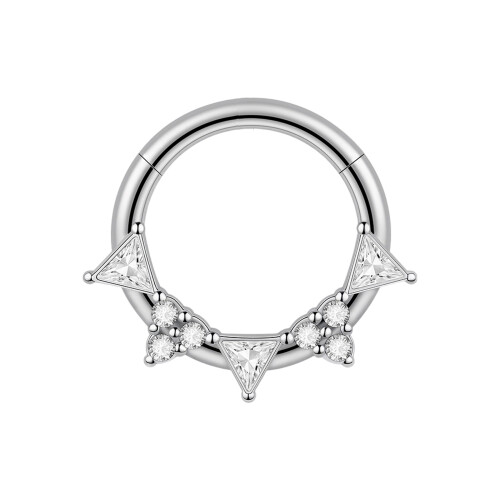 Accessoires de mode en acier inoxydable de bijoux de-5 Argent