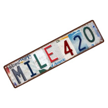Antique Metal Wall Decors Sign Retro Themed Hanging Plaque-C