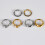 Seamless Smooth Surfaces Ear Bone Rings for Present-6 Silver 5