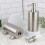 Rustproof 304 Stainless Steel Soap Dispenser Perfect for-grey 5