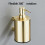 Space Saving Wall Mounted Soap Dispenser Large-Brushed gold 6